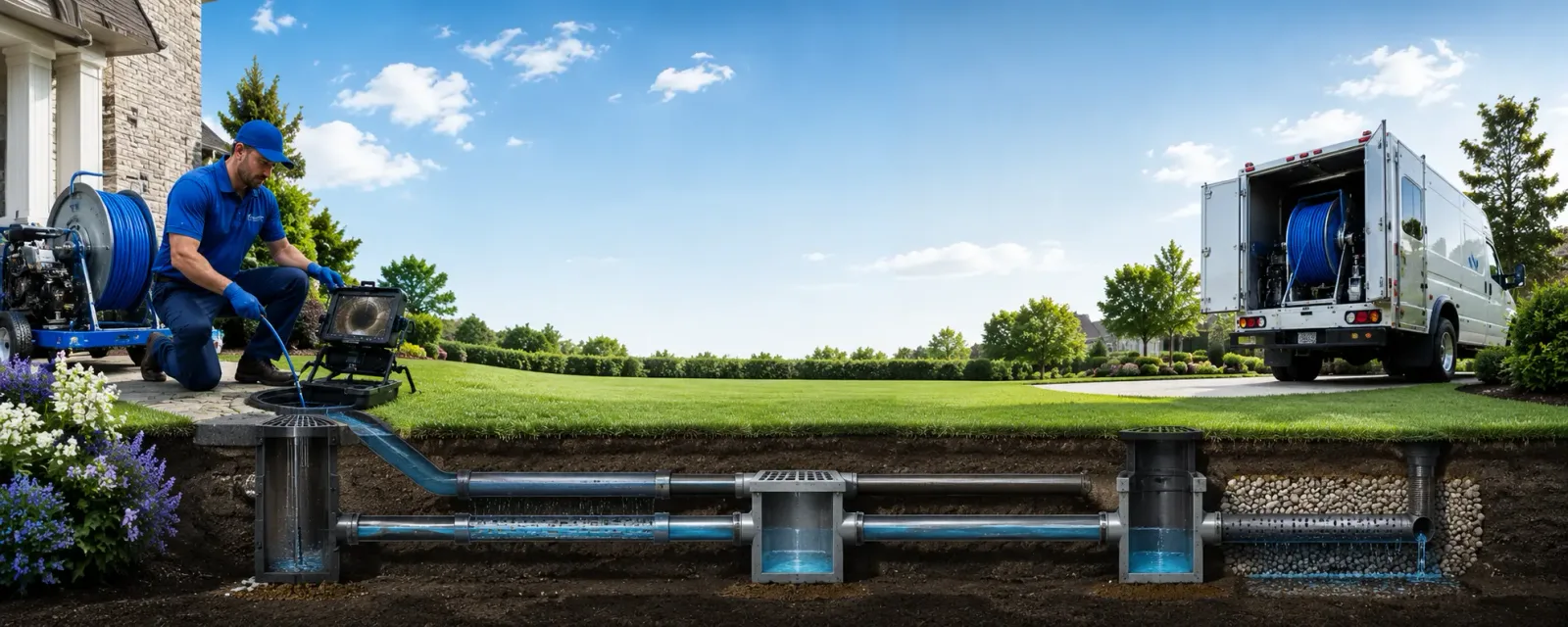 Outdoor drain cleaning information for Alledonia, OH